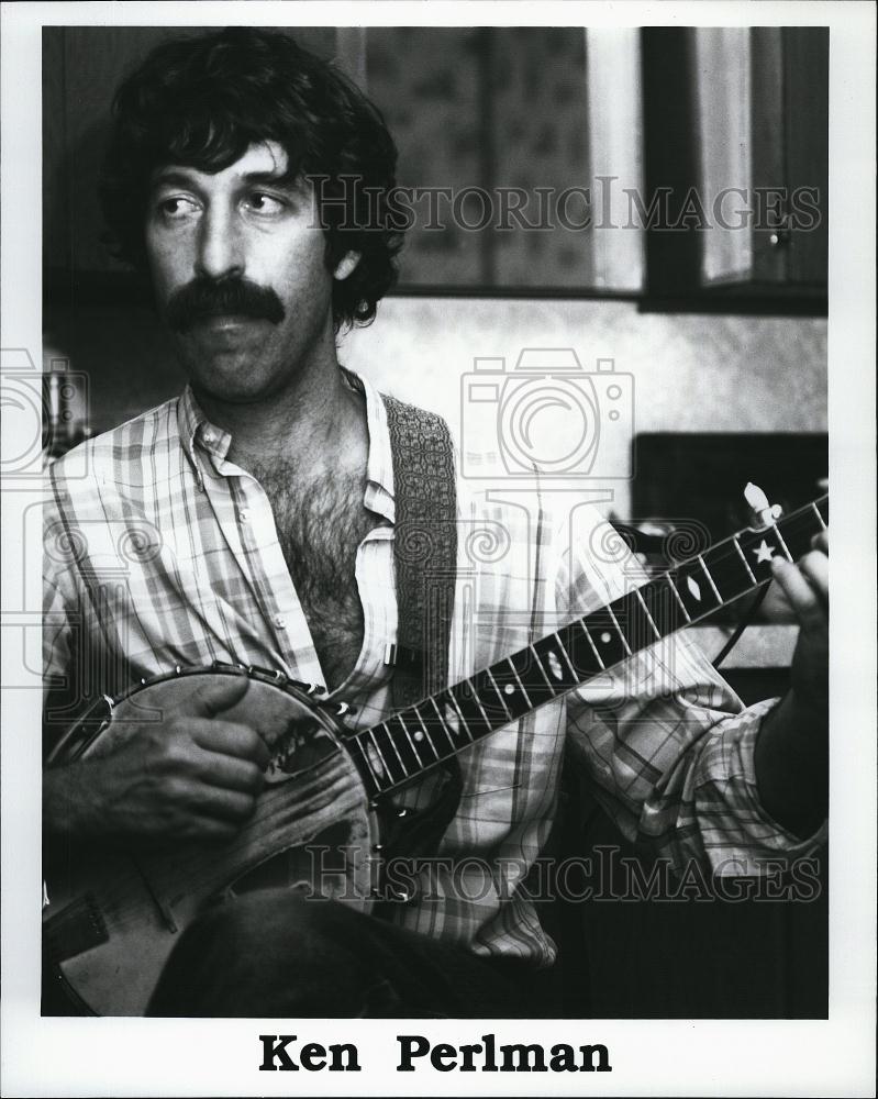 Press Photo Ken Perlman banjo - RSL81783 - Historic Images