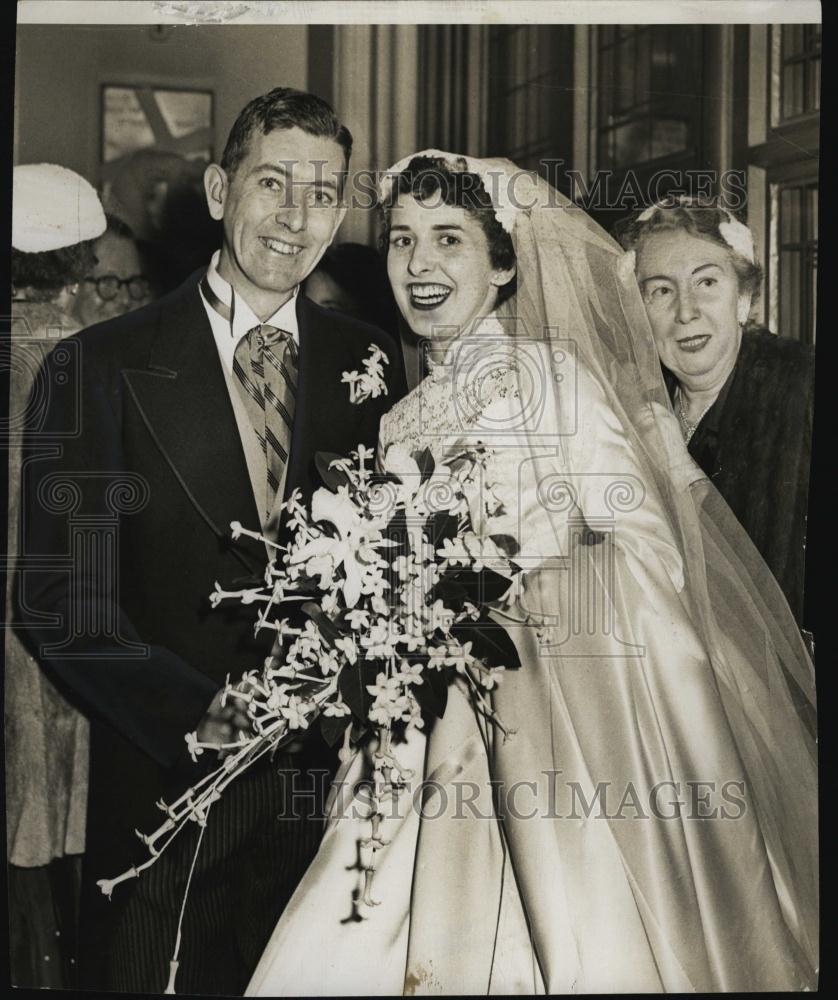 Press Photo Father Of Real Estate Jack Conway Jr &amp; Bride Patricia - RSL42073 - Historic Images