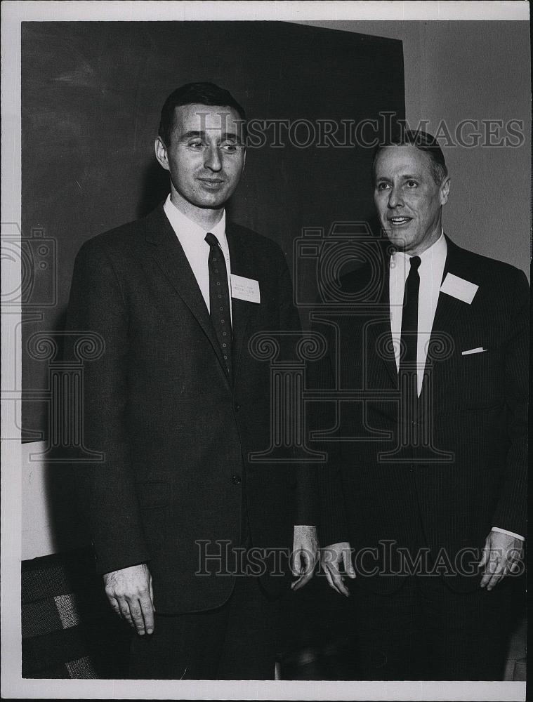 1965 Press Photo Mass Senator Joseph Ward &amp; GBARC dir William Perry - RSL81895 - Historic Images