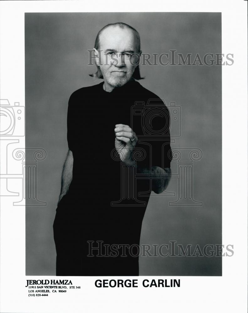 Press Photo Popular Comedian George Carlin - RSL61641 - Historic Images