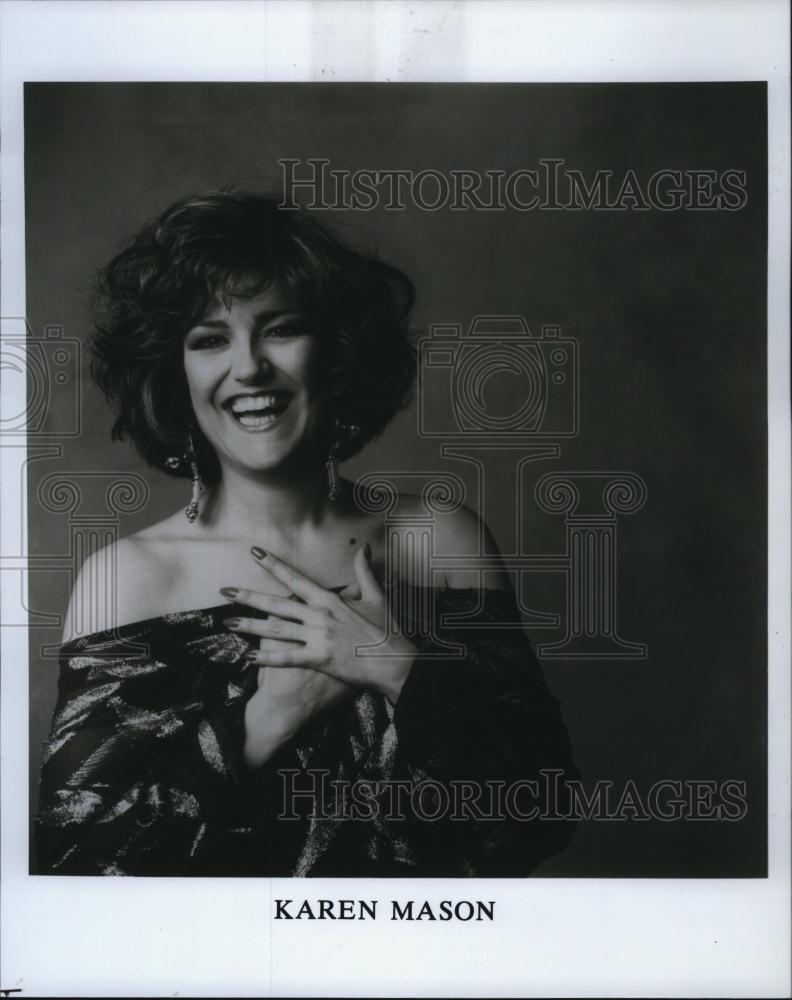 1990 Press Photo Karen Mason Praise of Cabaret The Fourth Edition - RSL78889 - Historic Images