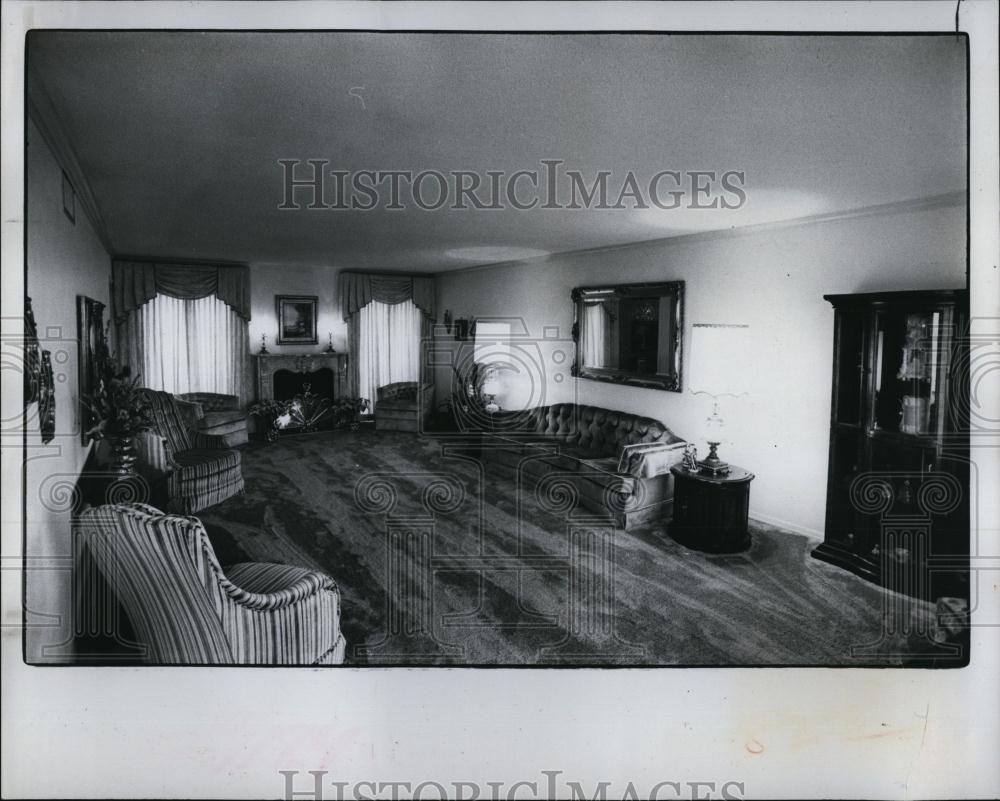 1979 Press Photo Formal living room at the Tibbetts home in Florida - RSL95887 - Historic Images