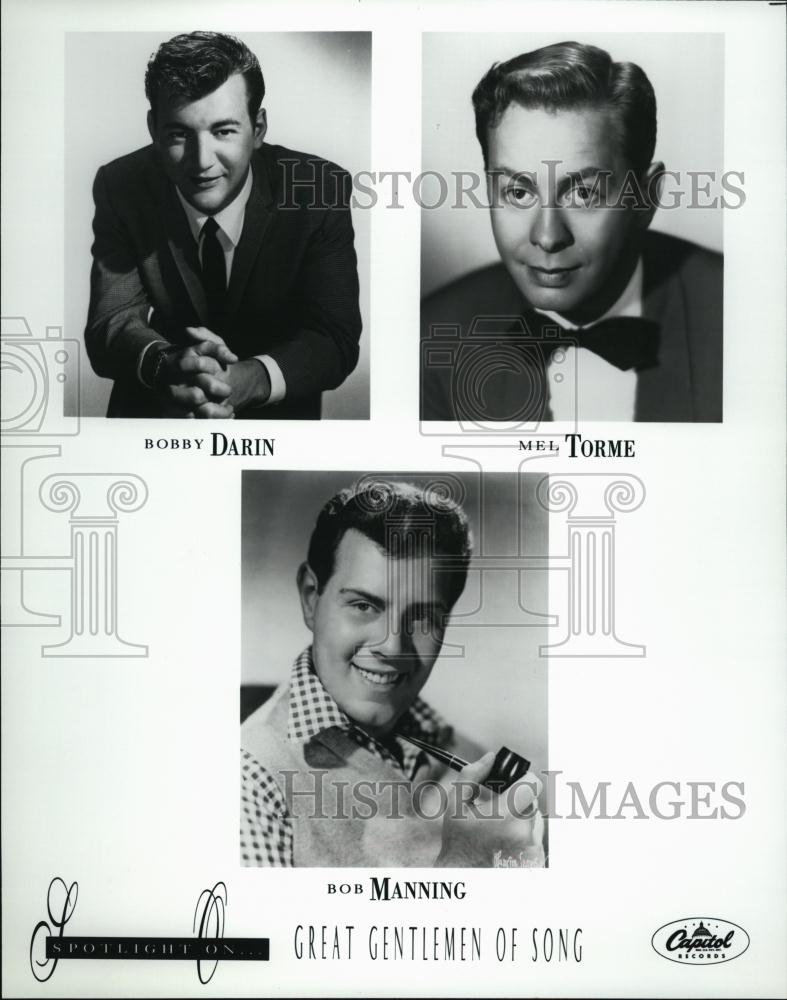 Press Photo Popular Musicians Bobby ,Bob & Mel Are "Great Gentlemen Of Song" - Historic Images