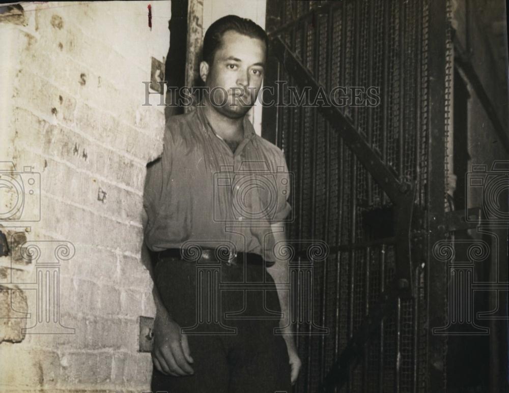 1939 Press Photo Floyd Arnold, suspect in murder of Virginia Walker - RSL98057 - Historic Images