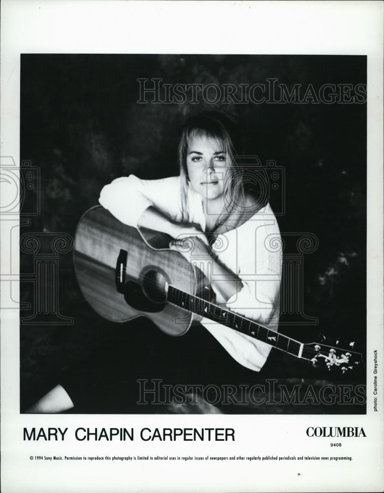 1994 Press Photo Mary Chapin Carpenter, Folk &amp; Country Music Singer, Songwriter - Historic Images