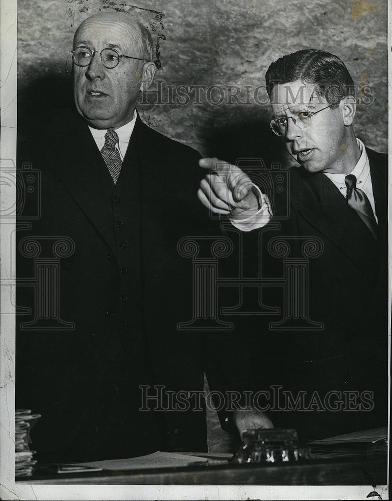 1939 Press Photo Henry Fowlen Senator Elbert E Thomas - RSL82693 - Historic Images