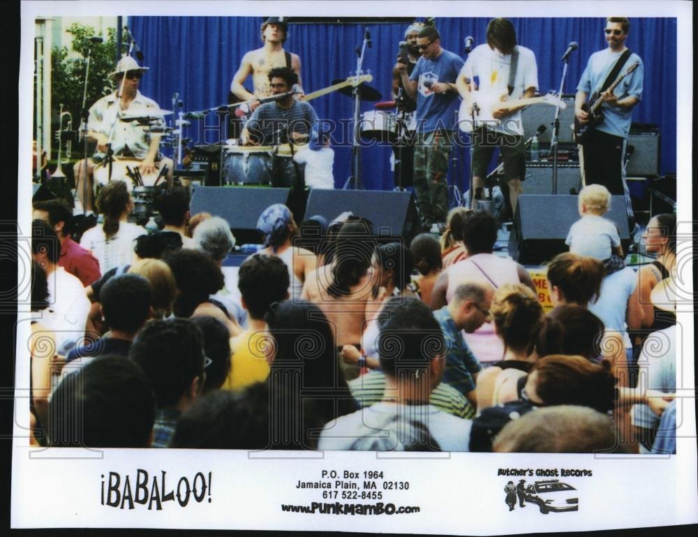 Press Photo Band &quot;Babaloo&quot; live in concert &amp; on Butcher&#39;s Ghost Records - Historic Images