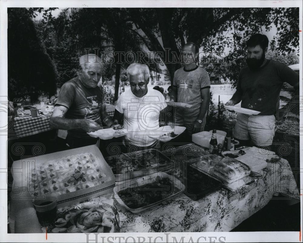 1983 Press Photo Tony Pellegarino, Joe Barbetta, Rick Prosser, Dean Williams - Historic Images