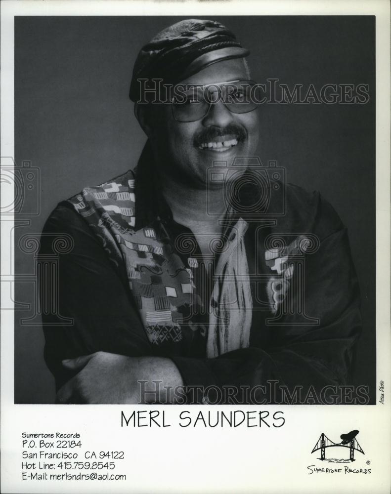 Press Photo Merl Saunders, n American multi-genre musician, Piano and Keyboard - Historic Images