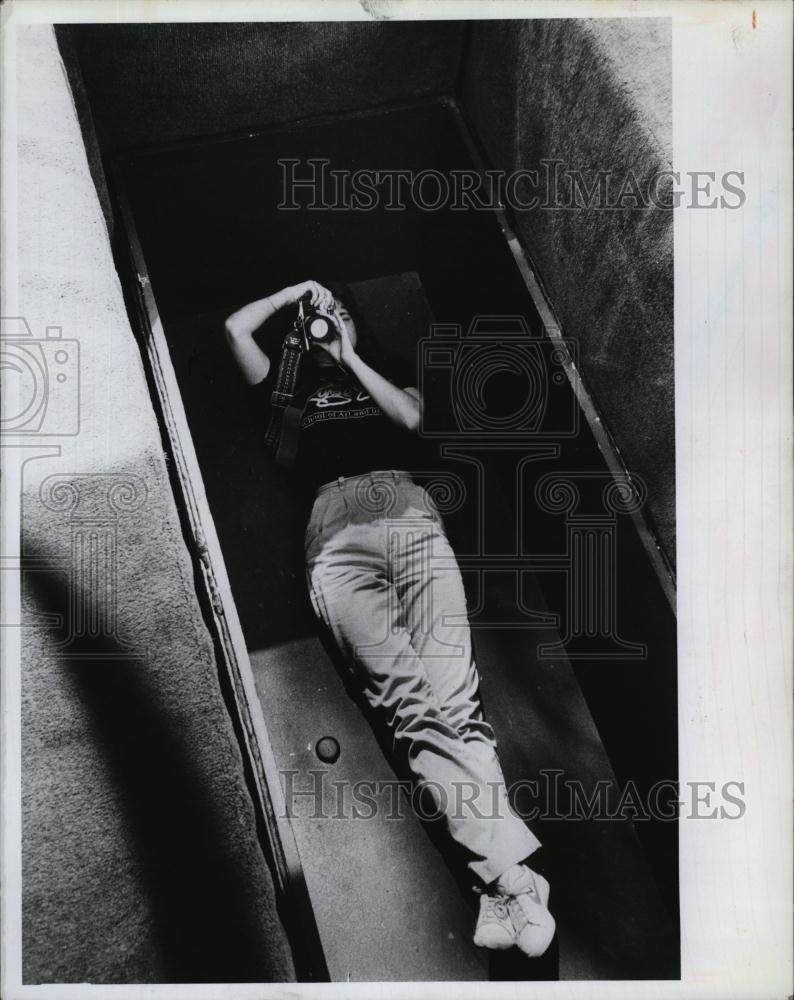 1985 Press Photo Laurie Roberts, 19-year-old art student - RSL92483 - Historic Images