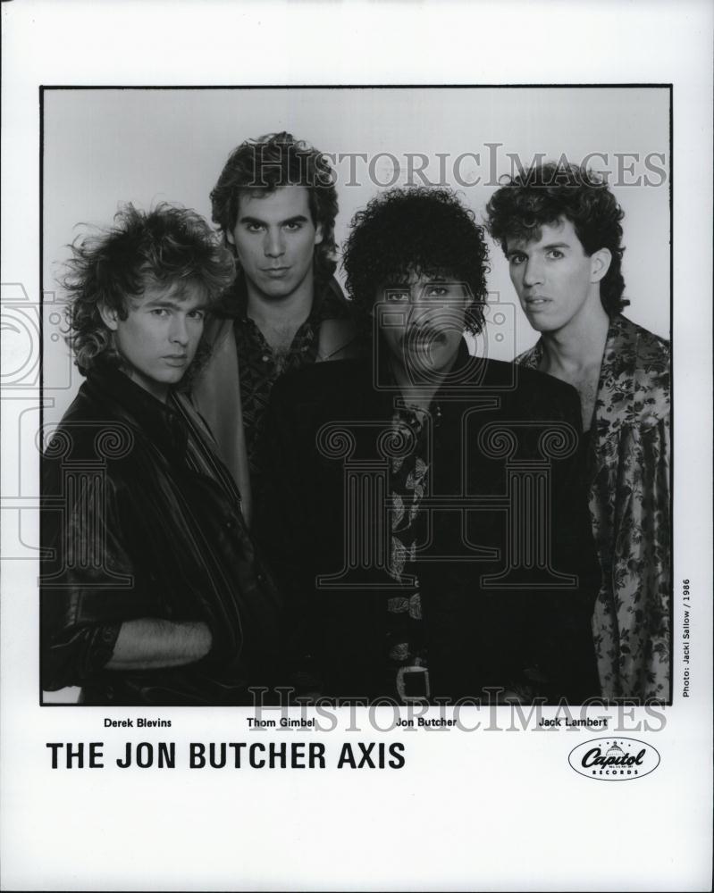 1986 Press Photo Popular Musicians Jon,Jack,Derek & Thom "The Jon Butcher Axis" - Historic Images