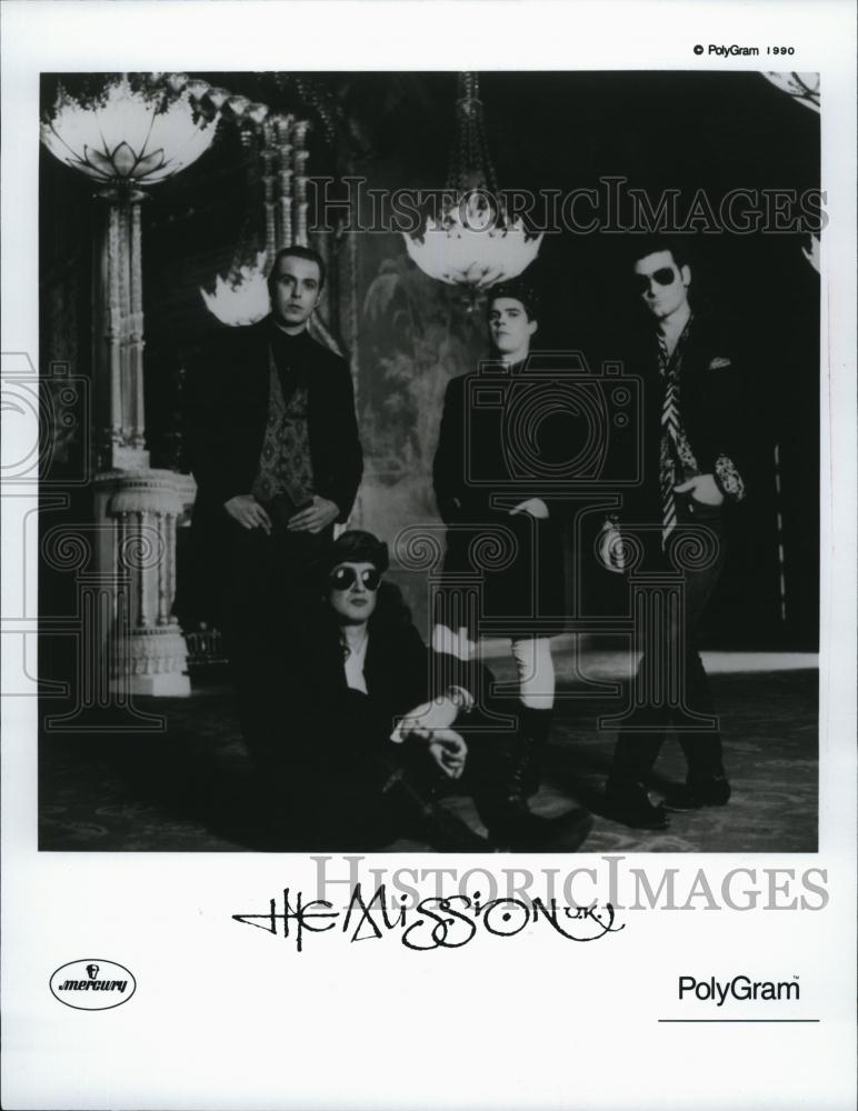 Press Photo Musicians entertainers The Mission UK - RSL82867 - Historic Images