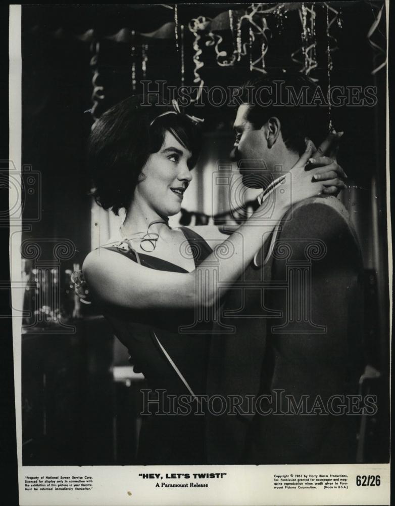 1962 Press Photo ZOhra Lampert and Joey Dee in &quot;Hey Let&#39;s Twist&quot; - RSL44635 - Historic Images