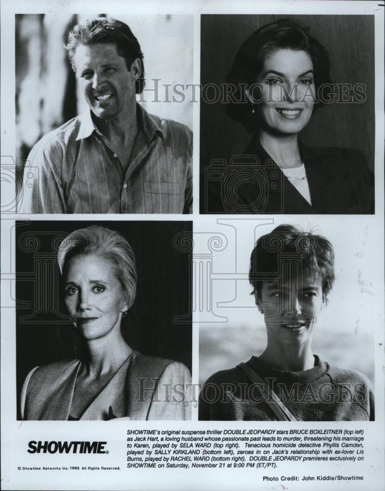 1993 Press Photo Bruce Boxleitner Sally Kirkland Double Jeopardy Actors - Historic Images