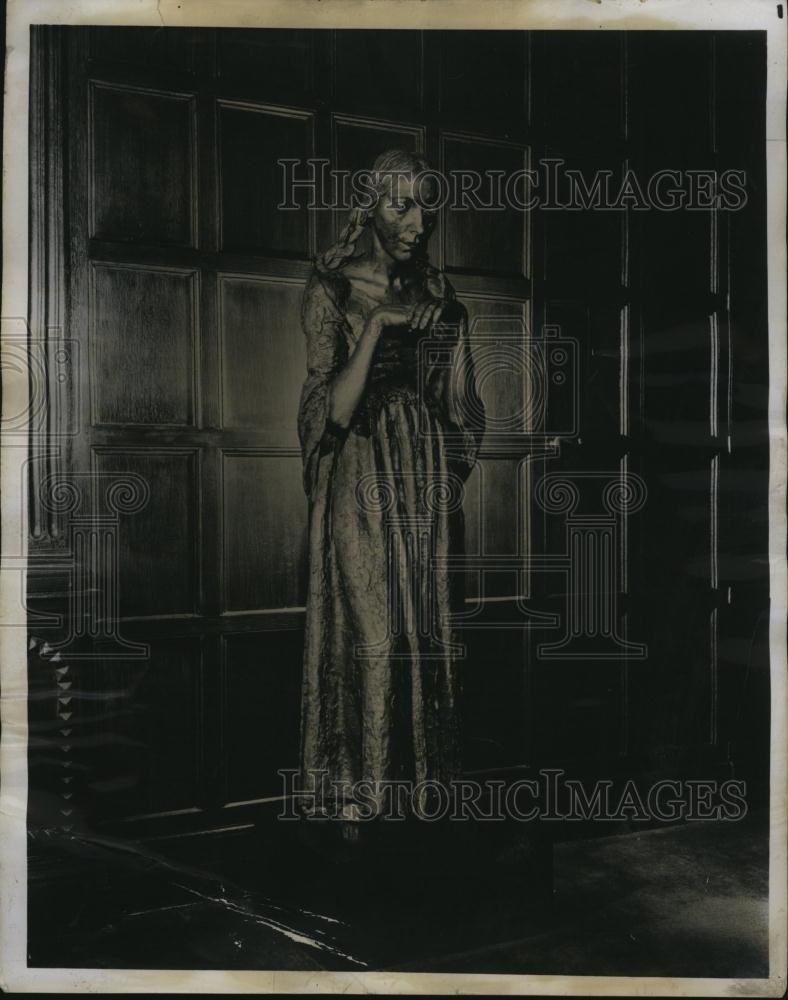 1965 Press Photo The Visitation Bronze Statue By Sir Jacob Epstein Israel Museum - Historic Images