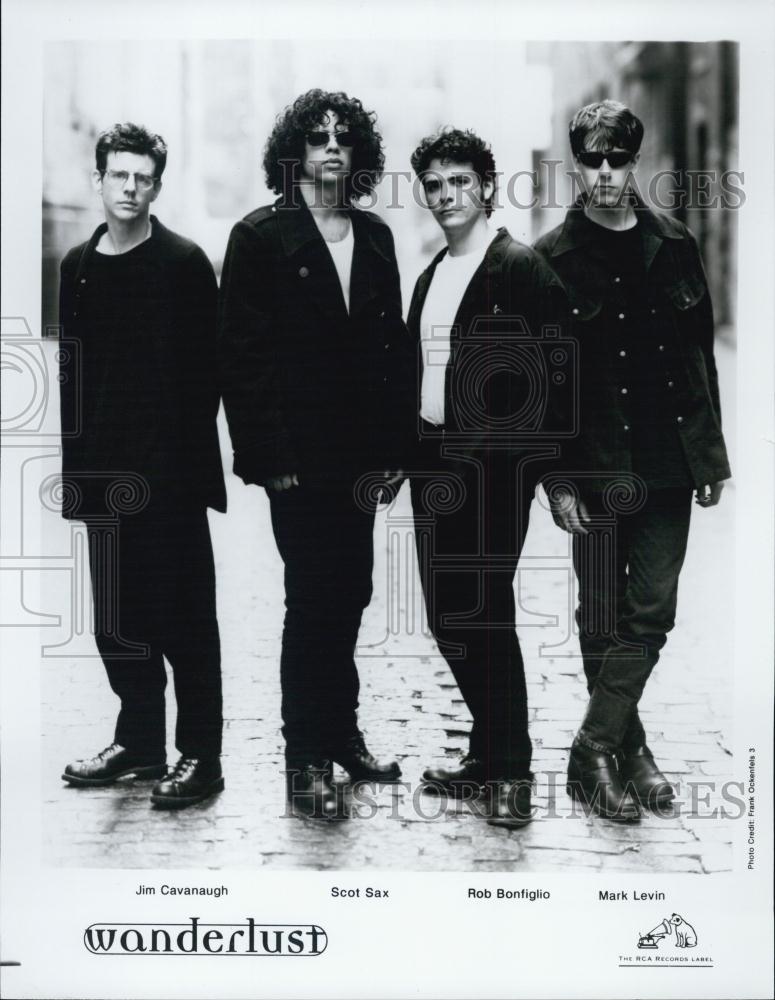 Press Photo Popular Musicians Jim,Scot,Rob,Mark Are "Wanderlust" - RSL03269 - Historic Images
