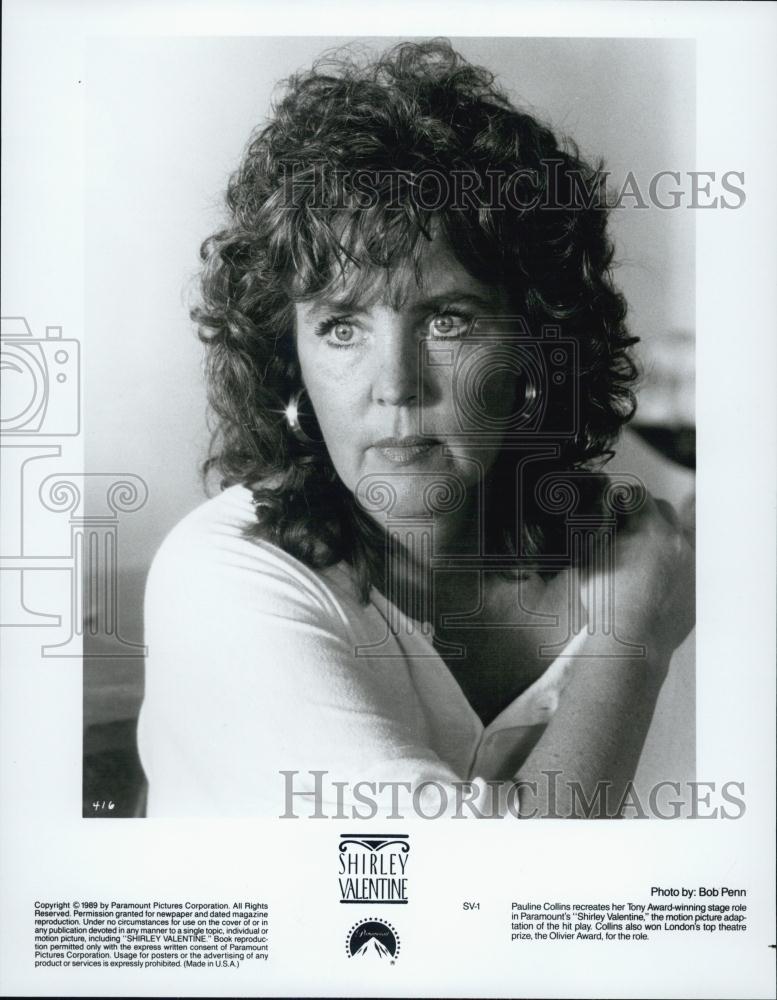 1989 Press Photo Pauline Collins Actress Shirley Valentine Comedy Film Movie - Historic Images