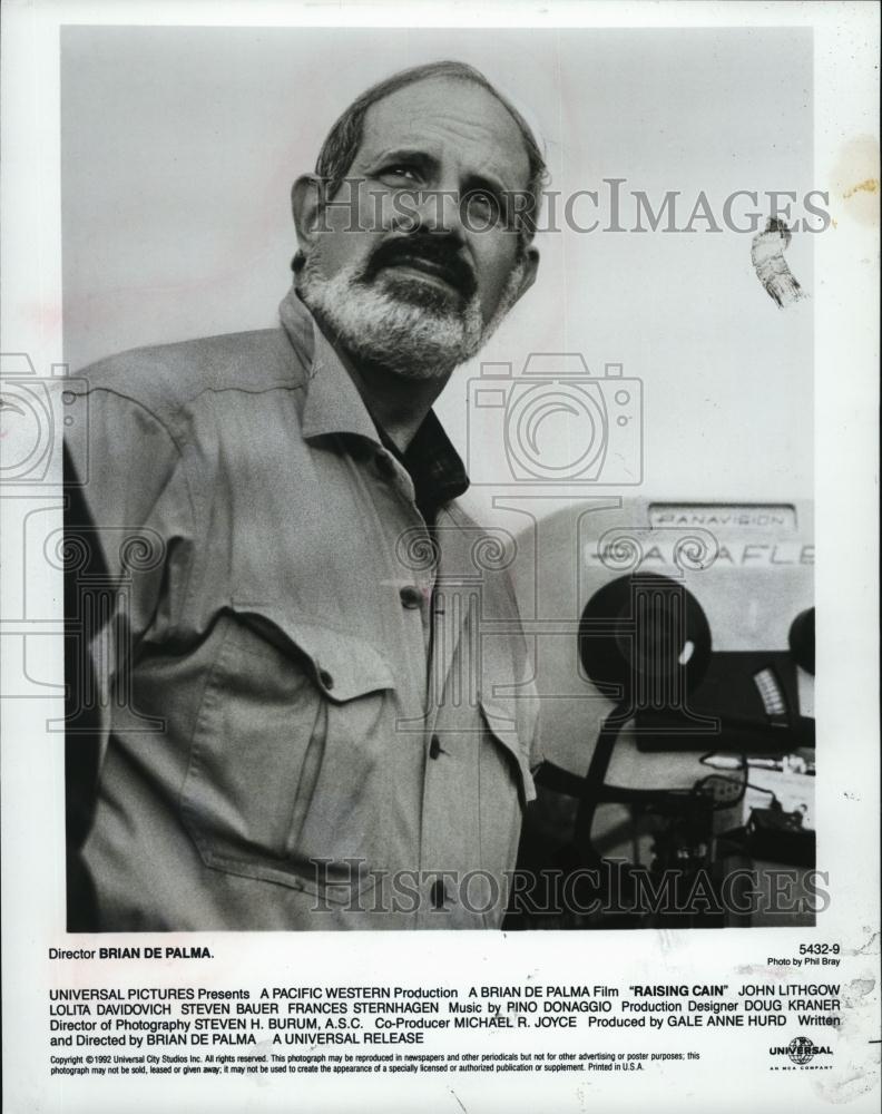 1992 Press Photo Director Brian DePalma &quot;Raising Cain&quot; - RSL46399 - Historic Images