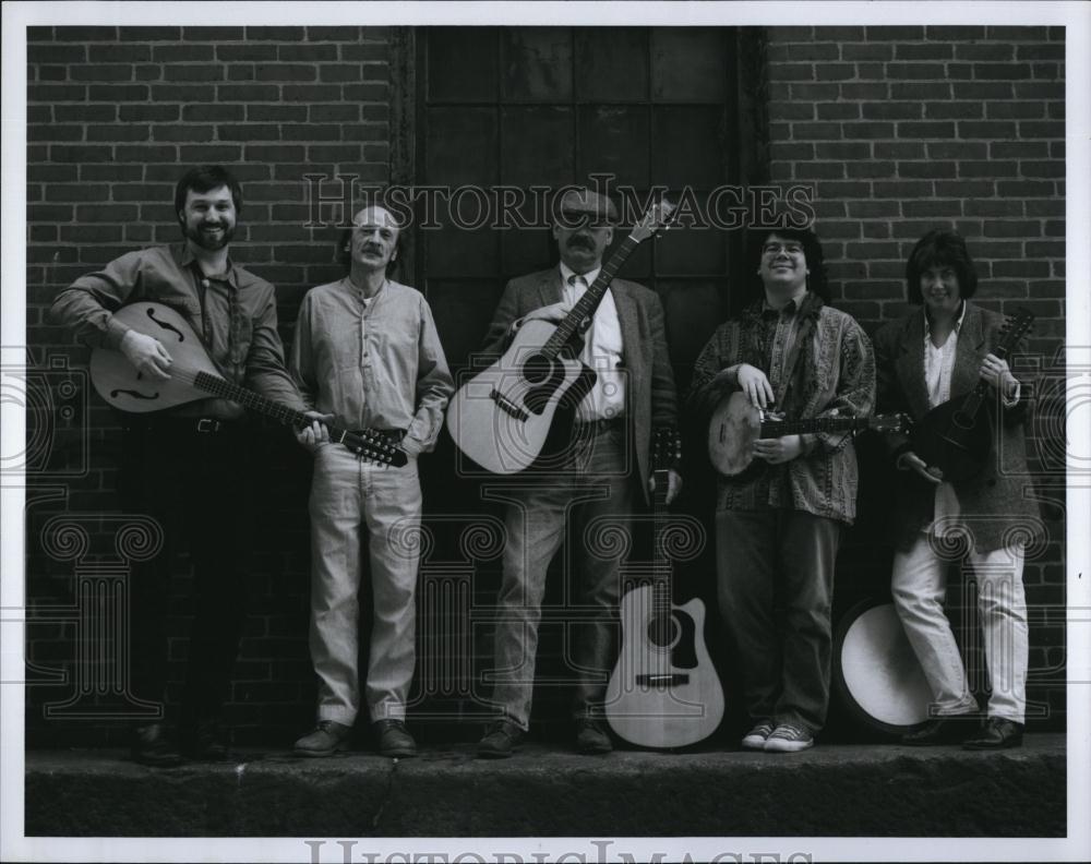 Press Photo "Pendragon" band, B Drounin,P Edmonds,K Lyon,R Gusetti,ML Partington - Historic Images
