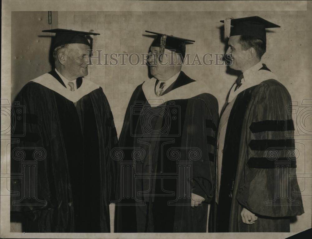 1950 Press Photo Judge John V Spalding, Dr A Cheley York, Rev John N BOoth - Historic Images