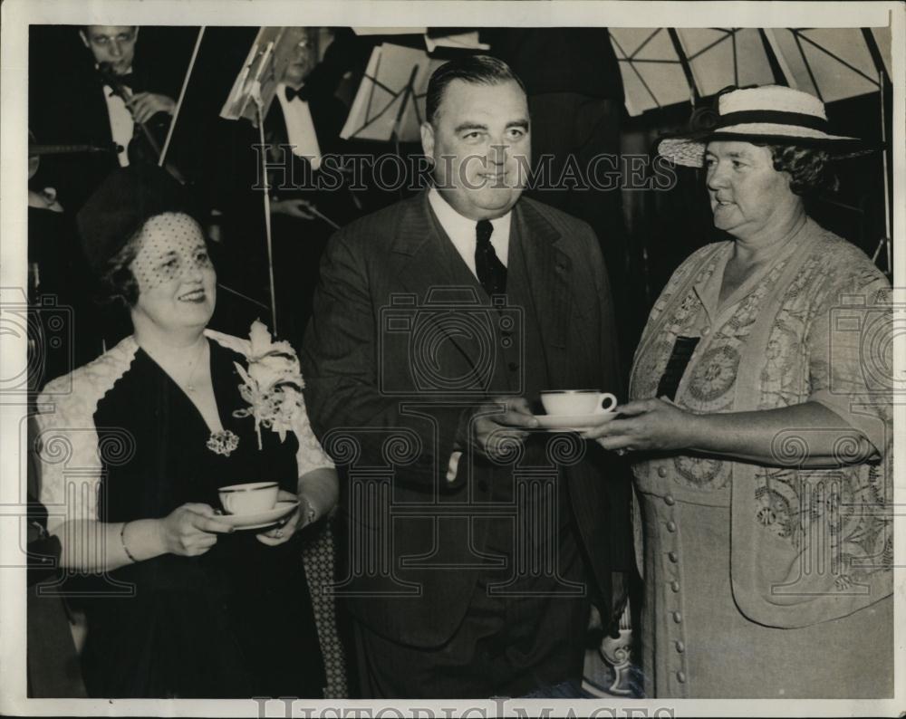 1938 Press Photo Gov and Mrs Hurley Margaret M O'Reardon Womens Democtratic - Historic Images