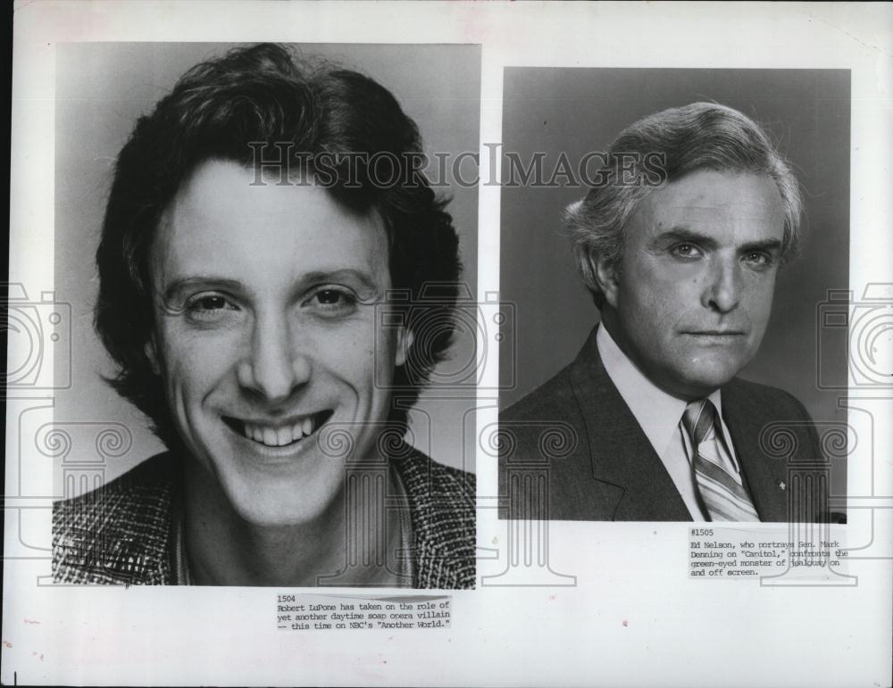Press Photo Actor Robert LuPone Another World Ed Nelson - RSL86643 - Historic Images