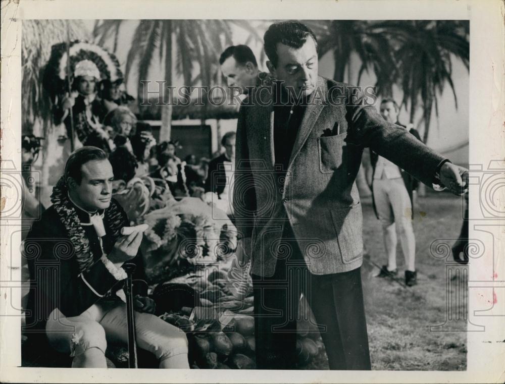 1980 Press Photo Lewis Milestone, Marlon Brando, &quot;Mutiny on the Bounty&quot; - Historic Images