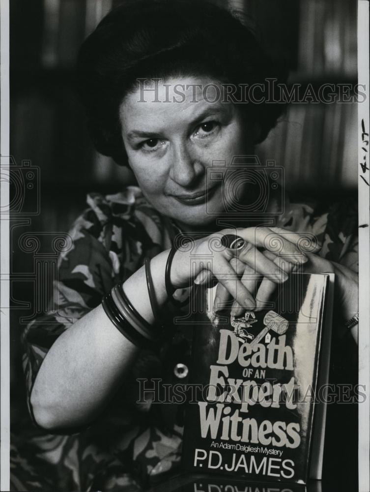 1978 Press Photo PD James, author of &quot;Death of an Expert Witness&quot; - RSL93091 - Historic Images