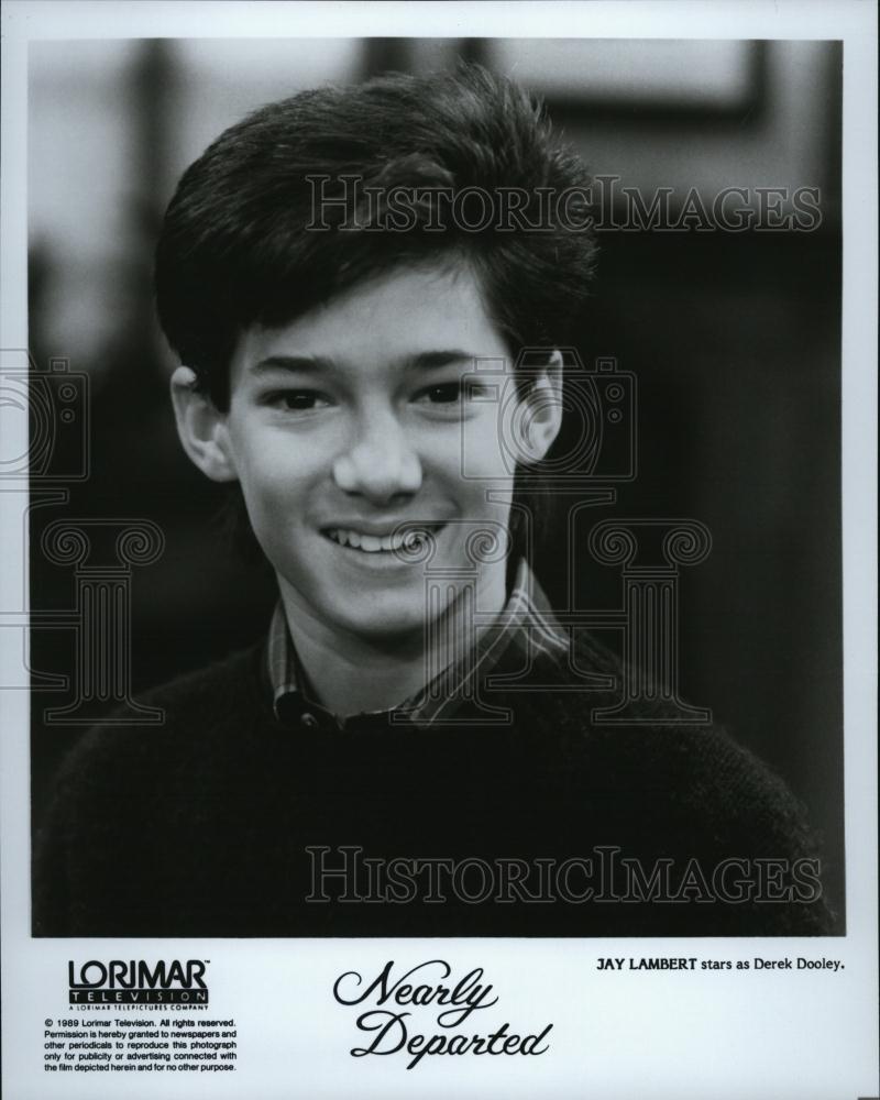 1989 Press Photo Actor Jay Lambert As Derek Dooley In &quot;Nearly Departed&quot; - Historic Images