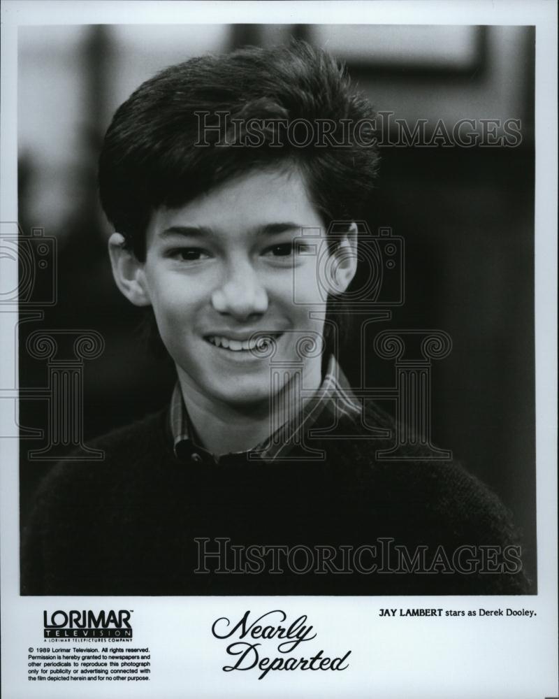 1989 Press Photo Actor Jay Lambert As Derek Dooley In "Nearly Departed" - Historic Images