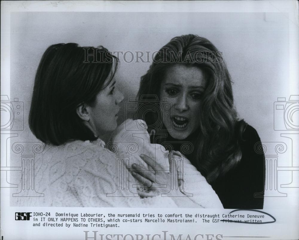 1971 Press Photo French Actress Catherine Deneuve, Dominique Labourier - Historic Images