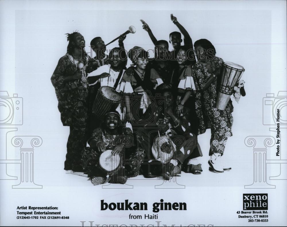 Press Photo Recording Artists Musicians Entertainers Boukman Ginen Haiti - Historic Images