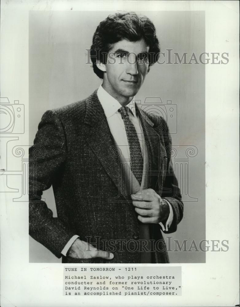 Press Photo Actor Michael Zaslow as David Reynolds on &quot;One Life to Live&quot; - Historic Images