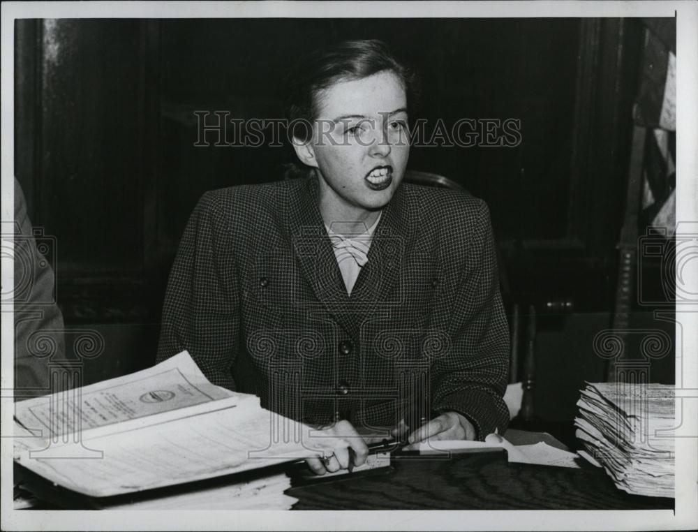 1951 Press Photo Kathleen Ryan Dacey Boston School Committee Chair - RSL07293 - Historic Images