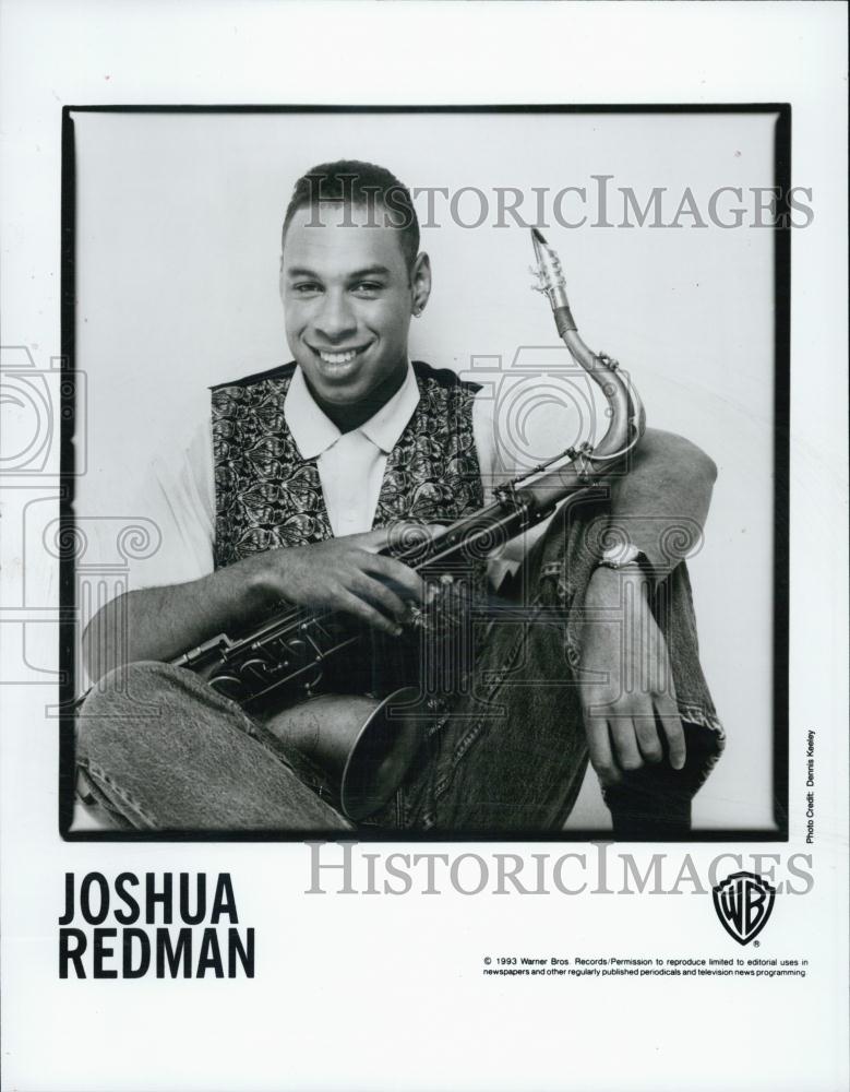 1994 Press Photo Saxophone player Musician Joshua Redman Entertainer - RSL01783 - Historic Images