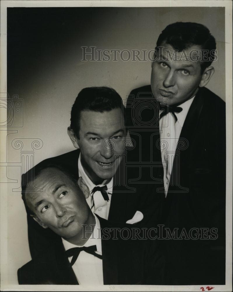 1958 Press Photo &quot;Zany-Acks&quot; Bobby True,Pete Petersen &amp; Billy Kay - RSL91459 - Historic Images