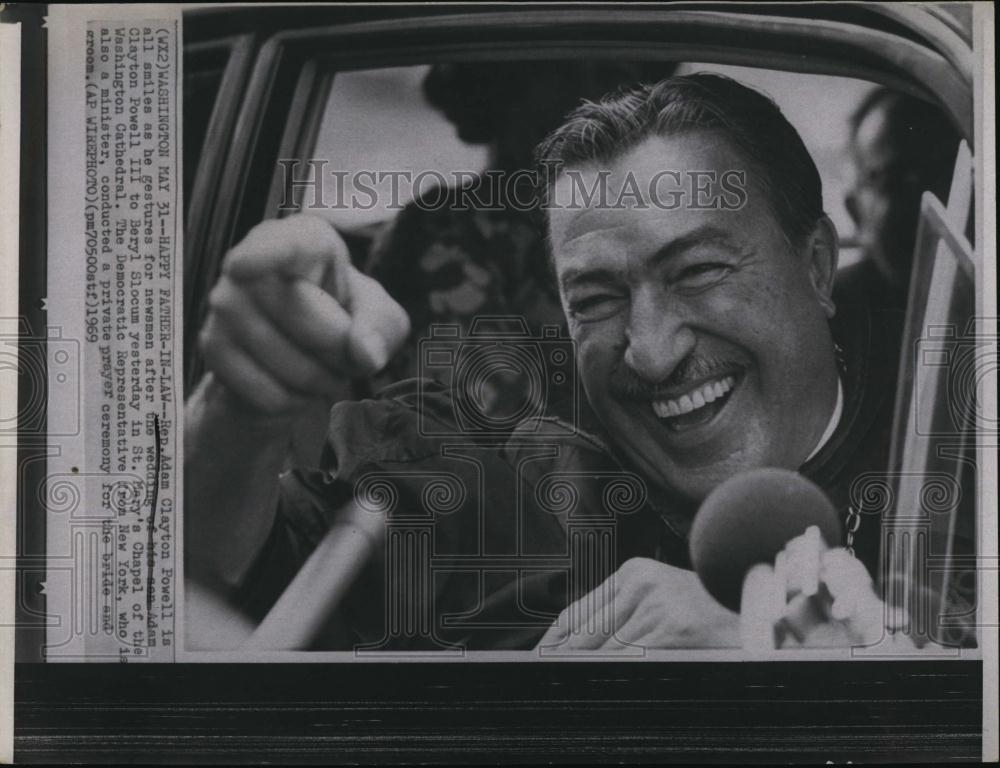 1969 Press Photo Rep Adam Clayton Powell - RSL97253 - Historic Images