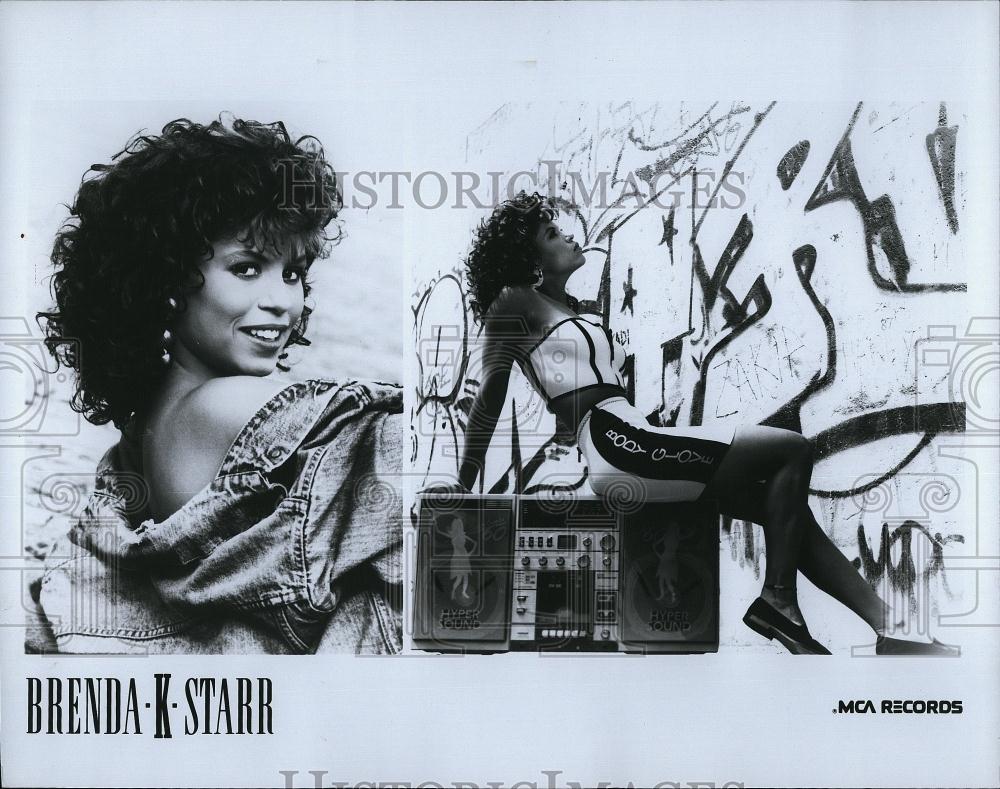 1988 Press Photo Songstress, Brenda K Starr on MCA Records - RSL90835 - Historic Images