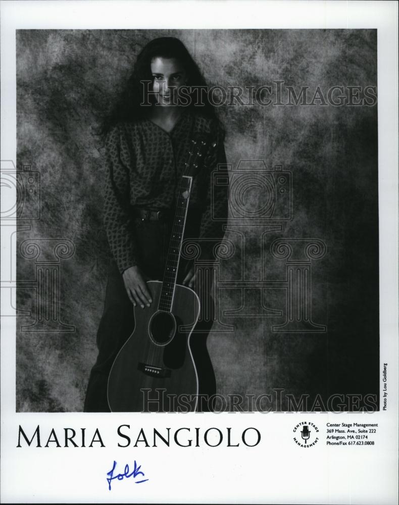 Press Photo Folk musician Maria Sangiolo to perform - RSL77951 - Historic Images