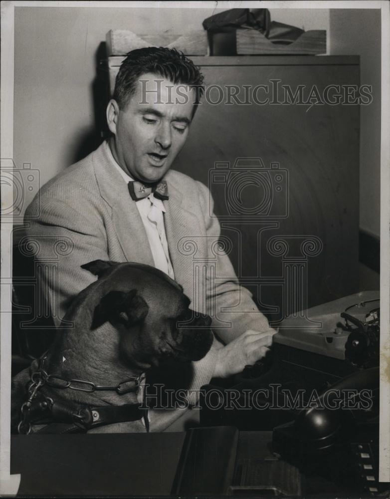 1955 Press Photo Bob Sterling, Boston University - RSL80385 - Historic Images