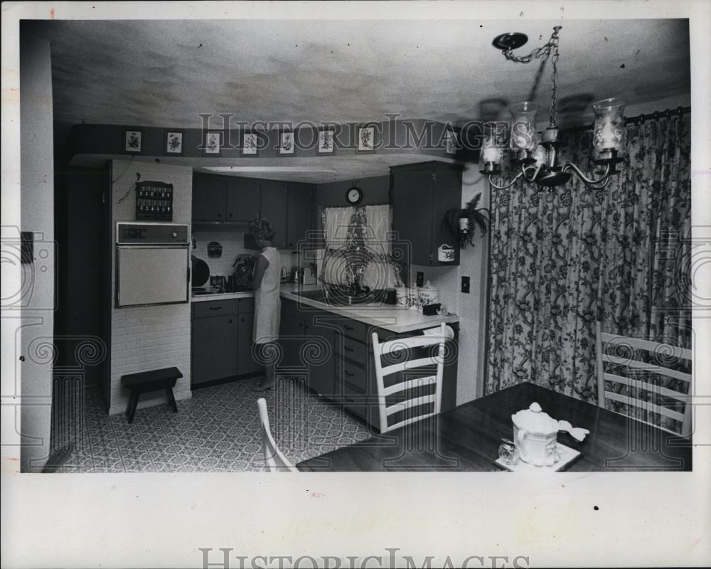 1974 Press Photo Van Ness Home, Florida Room, Interior Design, Architecture - Historic Images