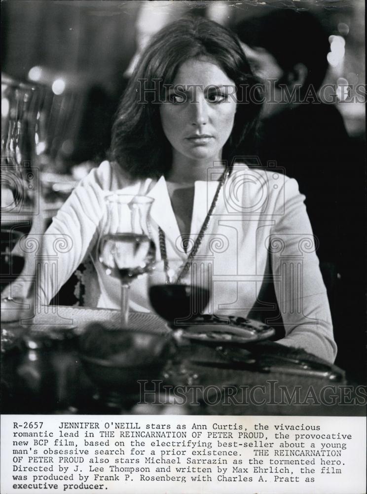 1975 Press Photo Actress Jennifer O&#39;Neil In &quot;The Reincarnation Of Peter Proud&quot; - Historic Images