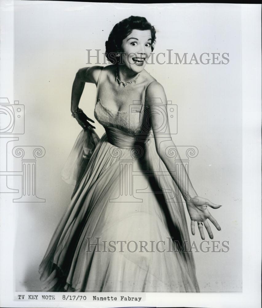 1970 Press Photo Actress Nanette Fabray - RSL60409 - Historic Images