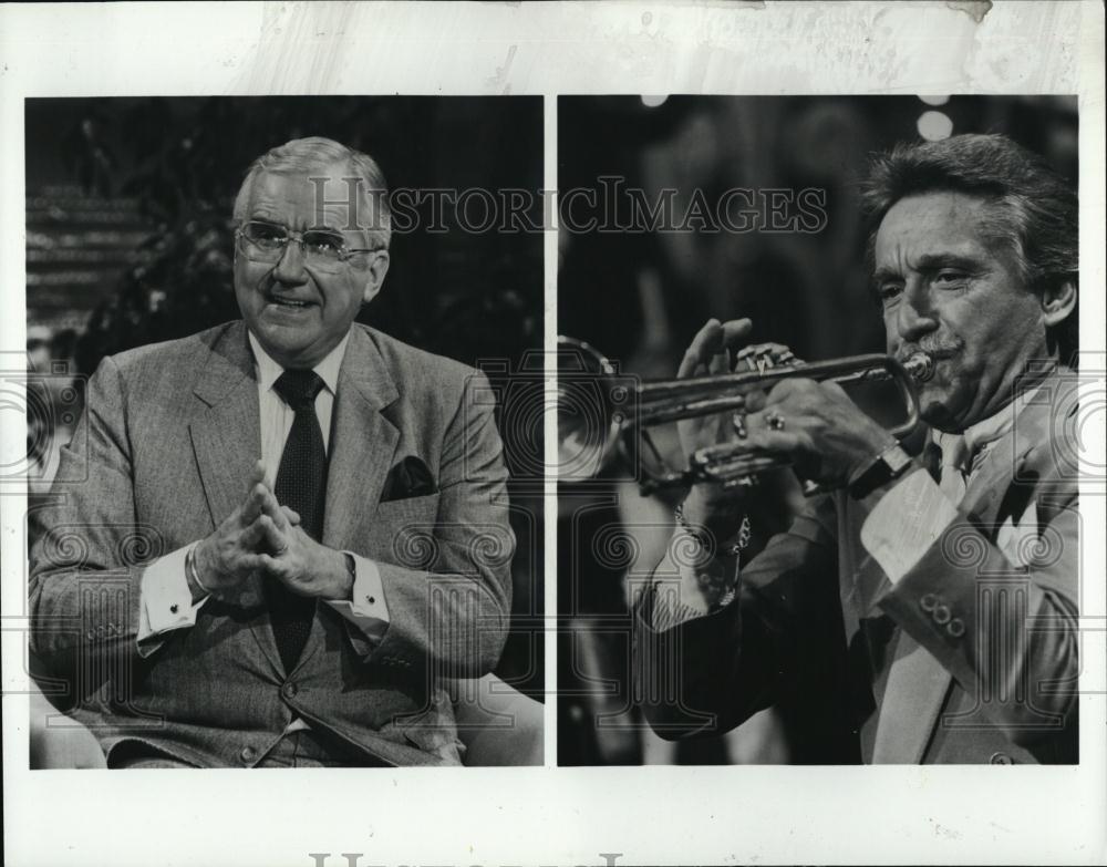 1992 Press Photo Ed McMahon Announcer Doc Severinsen Music Director Tonight Show - Historic Images