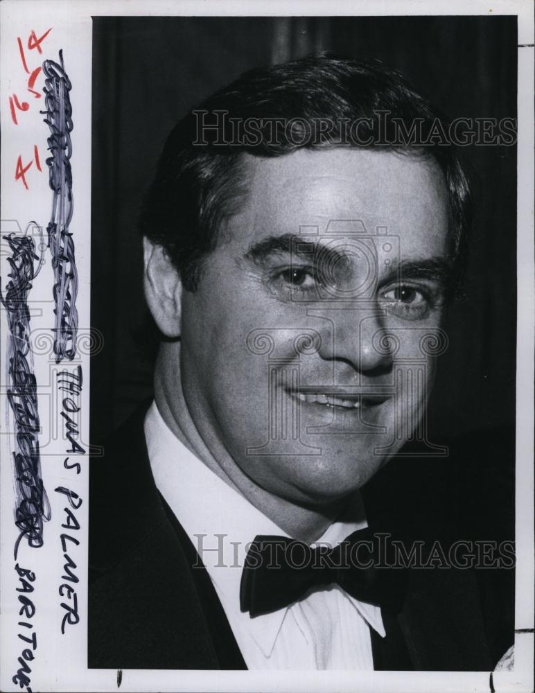 1980 Press Photo Thomas Palmer, American Baritone - RSL94703 - Historic Images