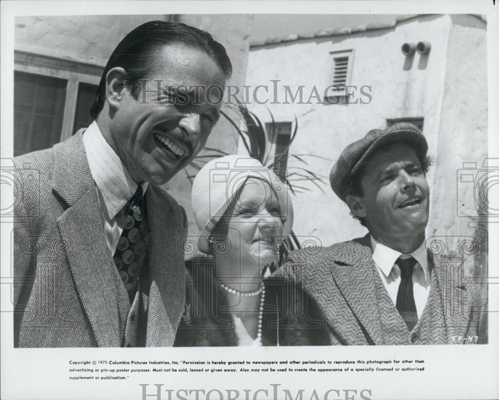 1975 Press Photo Warren Beatty Stockard Channing Jack Nicholson in "The Fortune" - Historic Images