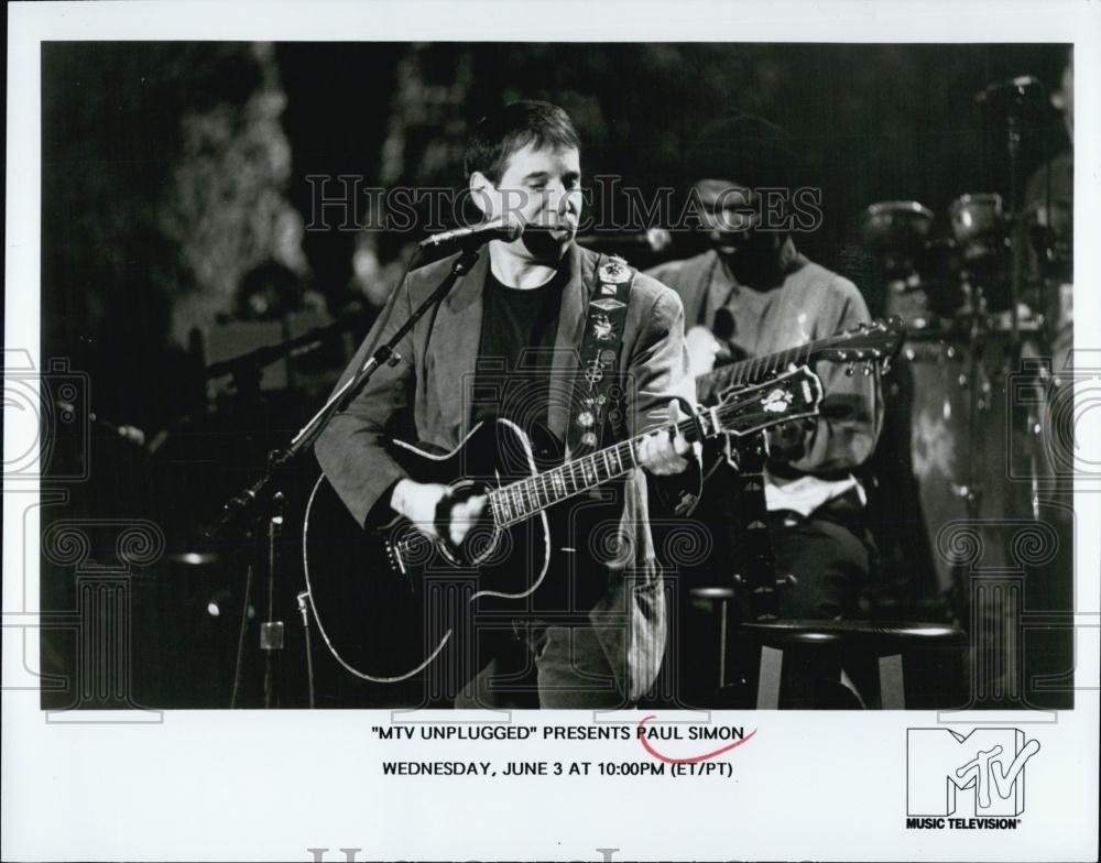 Press Photo &quot;MTV Unplugged&quot; Presents Paul Simon (Singer) - RSL05995 - Historic Images