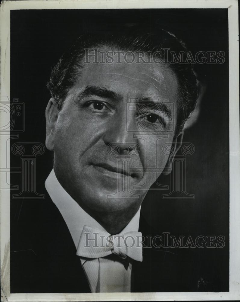 1964 Press Photo Musician Mantovani Symphony Hall Appearance Promotion - Historic Images