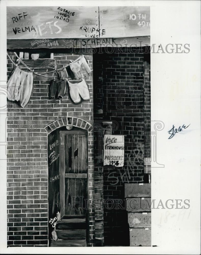 1977 Press Photo West Side Story Set Design - RSL65997 - Historic Images