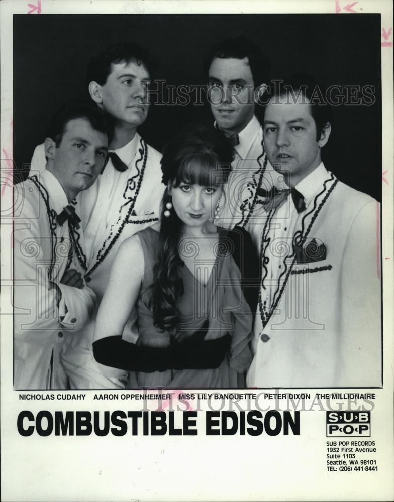 1994 Press Photo Combustible Edison Lounge Jazz Swing Band Sub Pop Records - Historic Images